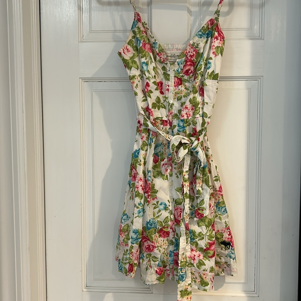 Abercrombie & Fitch Floral Cotton Summer Dress-Medium